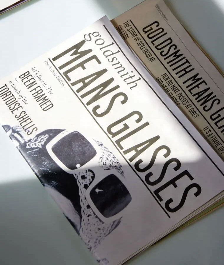 Vintage Sunglasses as featured in 1960s Newspaper
